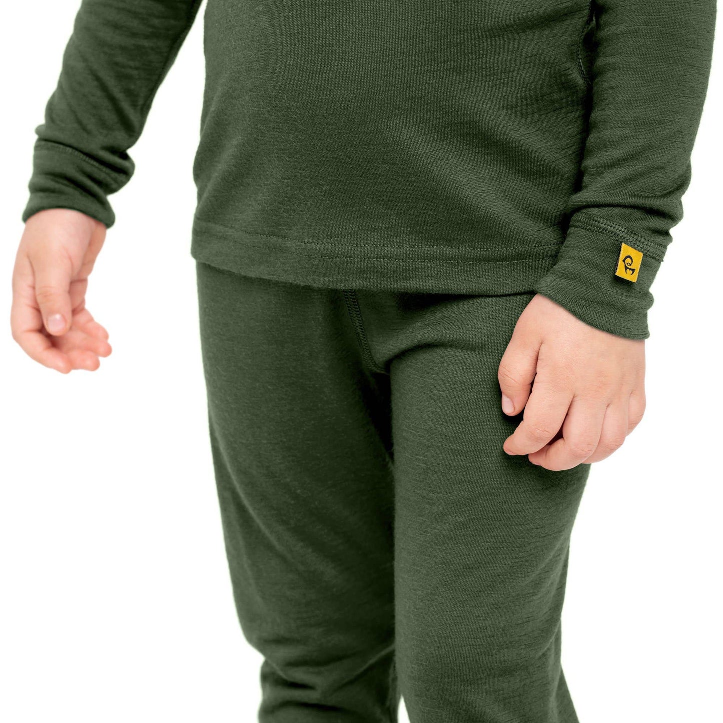 Kids' Long Sleeve Set 160 Merino Dark Green