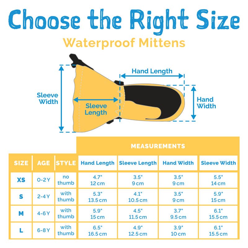 Arctic Toasty Dry Mittens- Blue artic fox