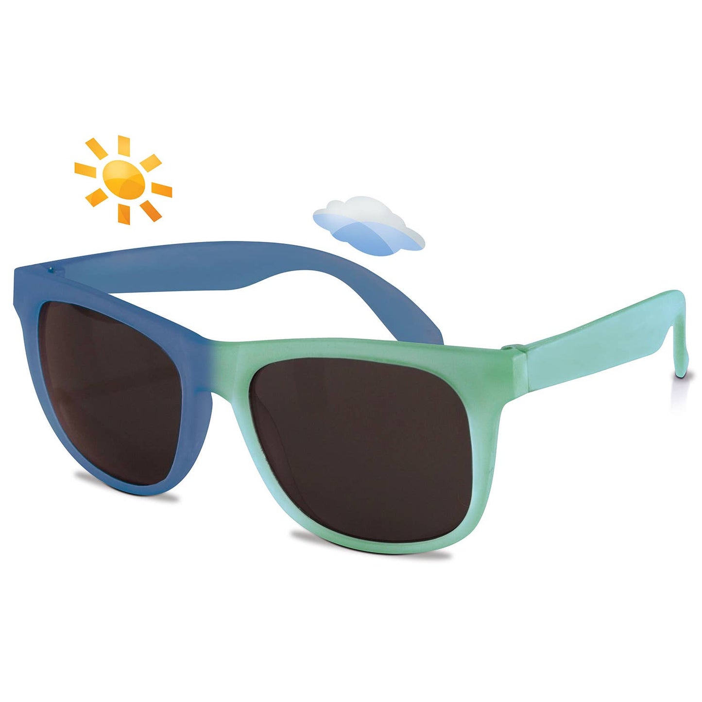 Switch flexible frame color changing sunglasses