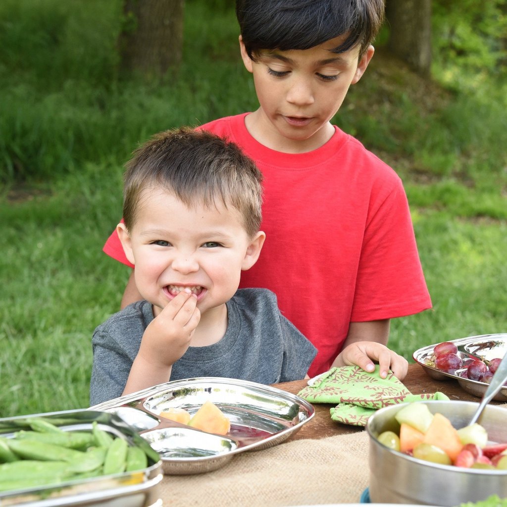 Stainless steel kids tray