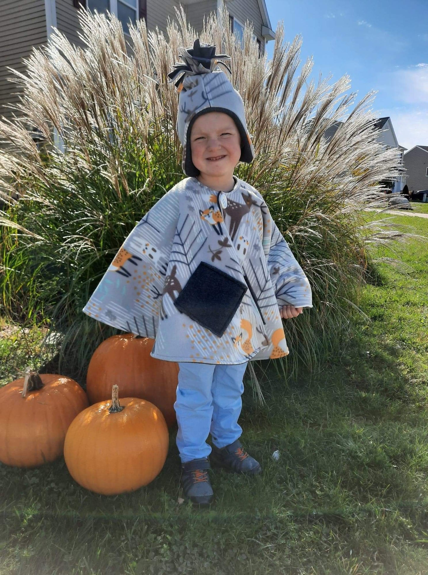 The WarmMe Car seat poncho- woodland animals