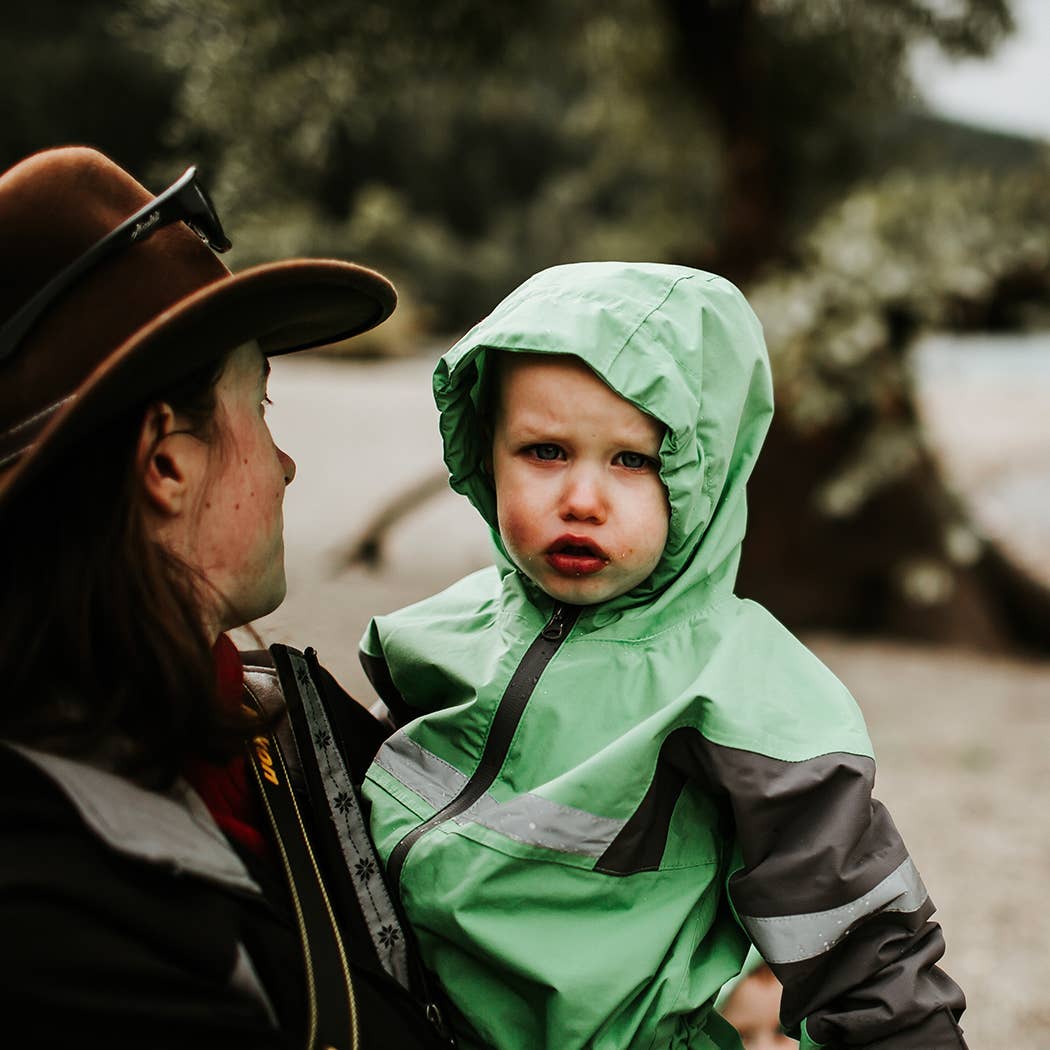 Rain/Trail Suit, Kids, Classic Green