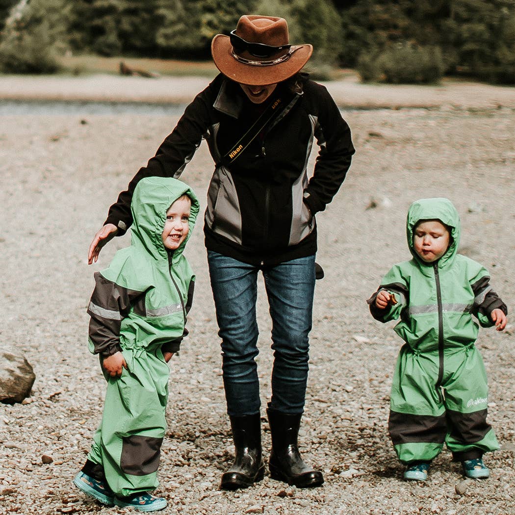 Rain/Trail Suit, Kids, Classic Green