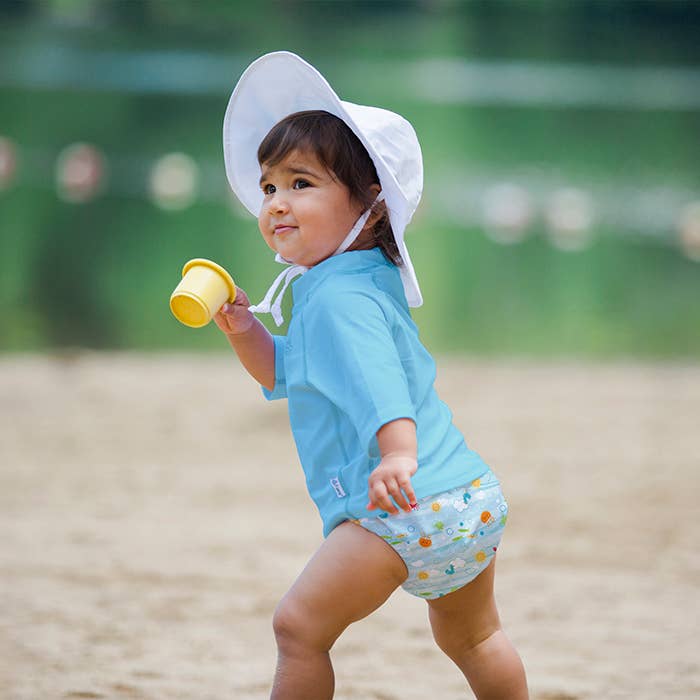 Snap Reusable Absorbent Swimsuit Diaper - Girls Print