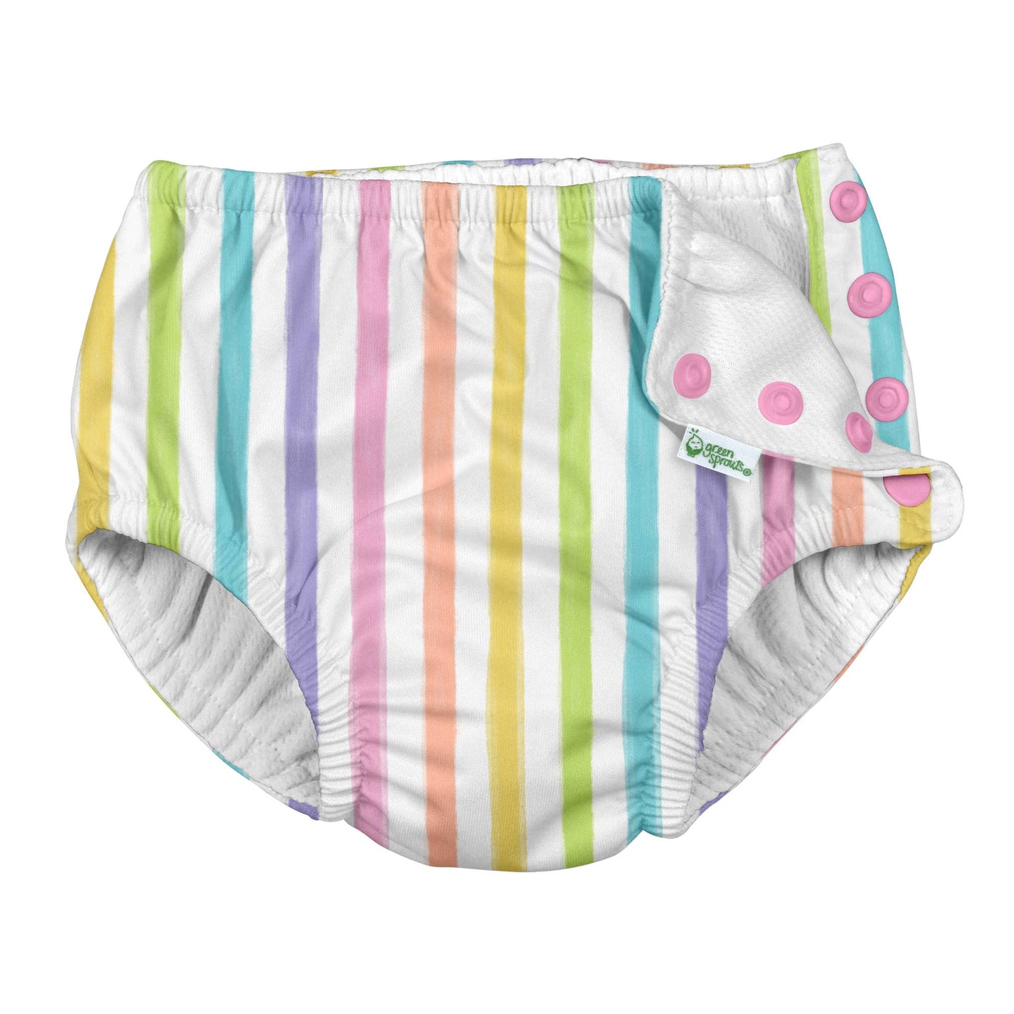 Snap Reusable Absorbent Swimsuit Diaper - Girls Print