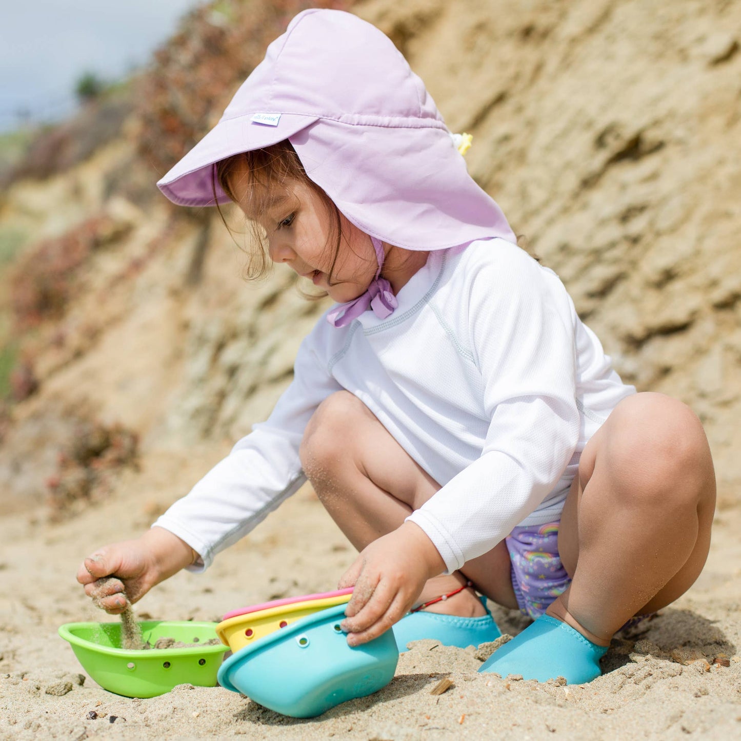 Snap Reusable Absorbent Swimsuit Diaper - Girls Print