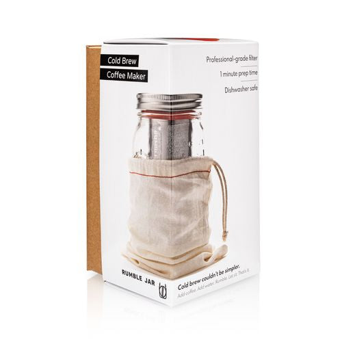 Rumble Jar Cold Brew Quart Size Mason Jar Included