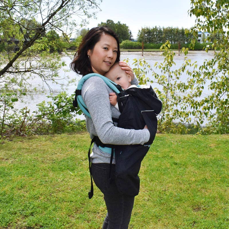 Cozy dry baby carrier cover by Jan and Jul