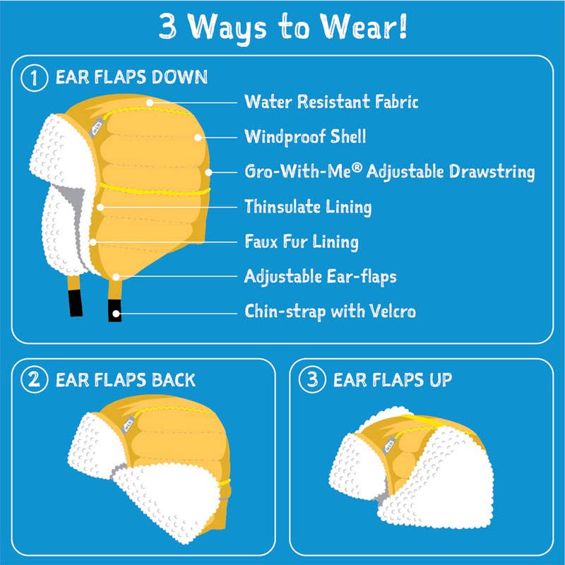 Arctic fox toasty dry trapper hat